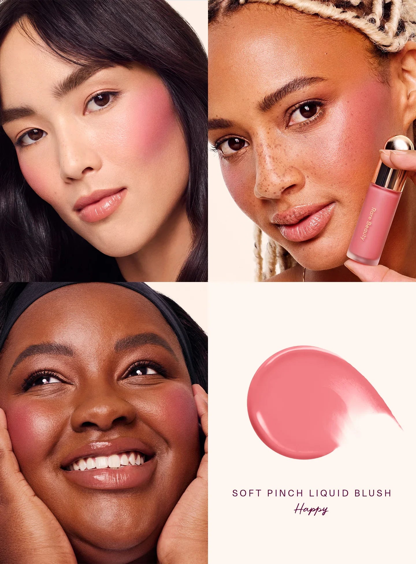 Rare Beauty Soft Pinch Liquid Blush Mini Lightweight, Shade happy without box