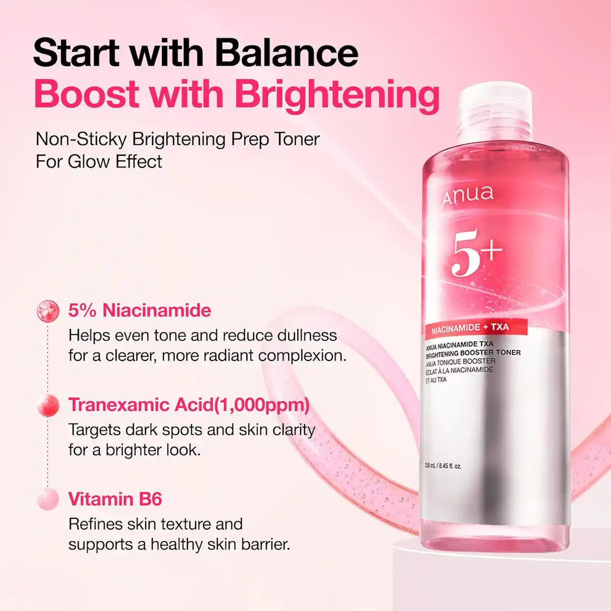 Anua Niacinamide TXA Brightening Booster Toner – 250ML