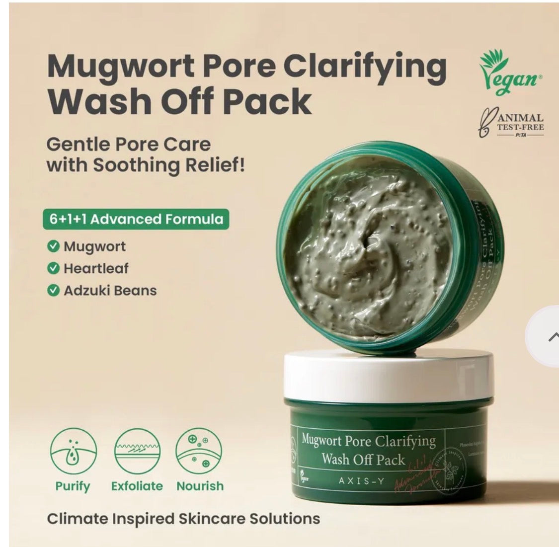 AXIS-Y - Mugwort Pore Clarifying Wash Off Pack