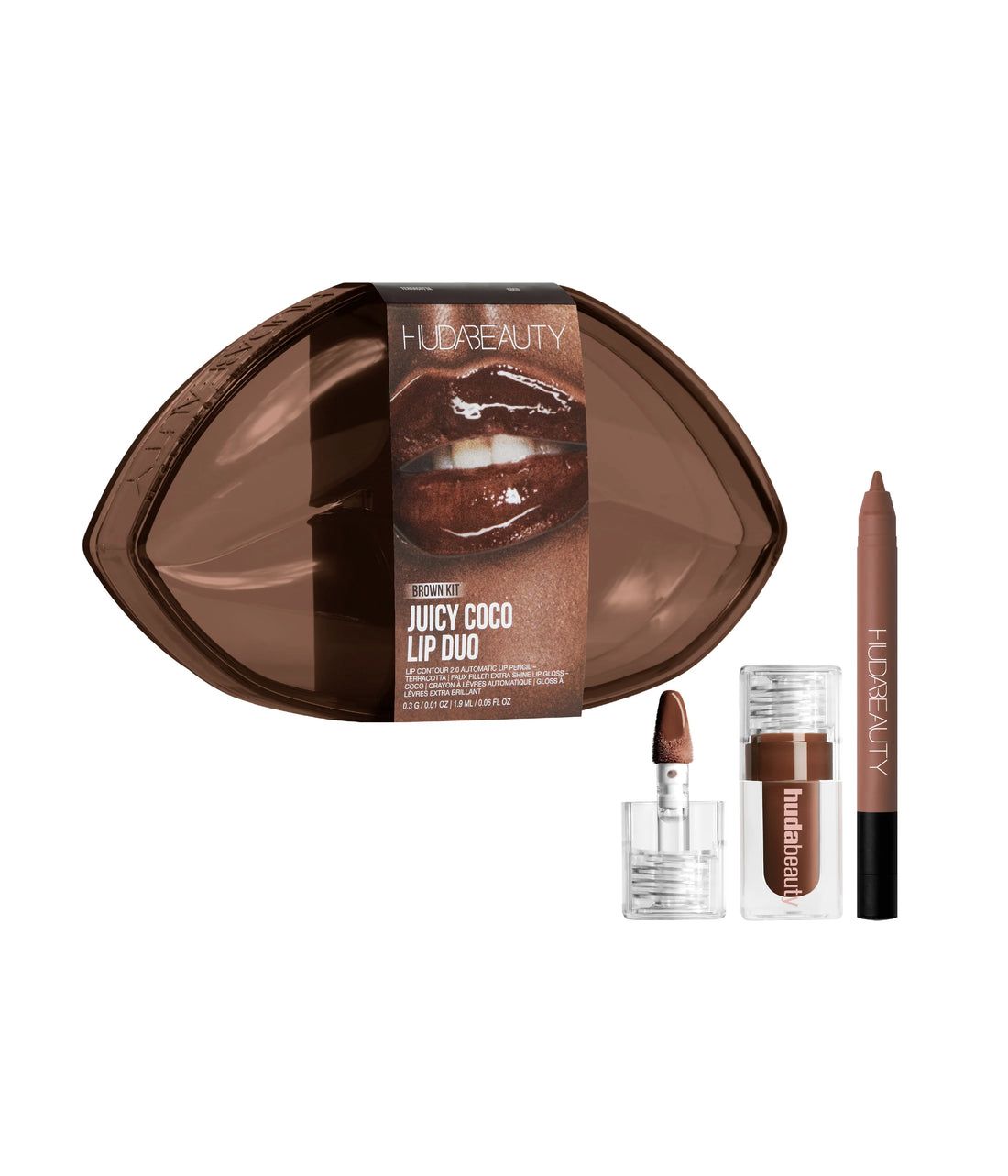 Huda Beauty juicy coco lip duo