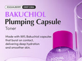 EQQUALBERRY Bakuchiol Plumping Capsule Toner - Natural Retinol Alternative Face Toner