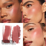 Patrick Ta Double-Take Crème & Powder Blush, She Goes to the Gym, Dual-Texture Formula Mini