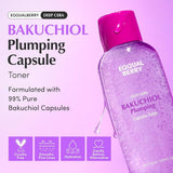 EQQUALBERRY Bakuchiol Plumping Capsule Toner - Natural Retinol Alternative Face Toner