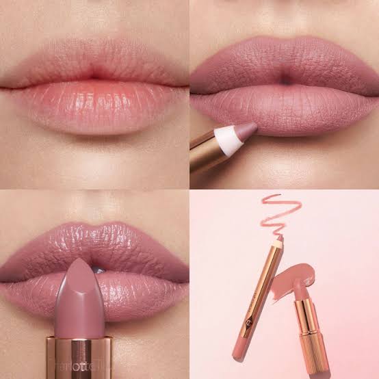 Charlotte Tilbury Mini Pillow Talk Lipstick & Liner Set, Pillow Talk Fair – cool pink nude