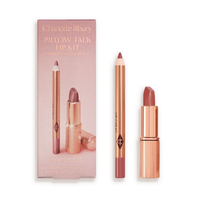 Charlotte Tilbury Mini Pillow Talk Lipstick & Liner Set, Pillow Talk medium