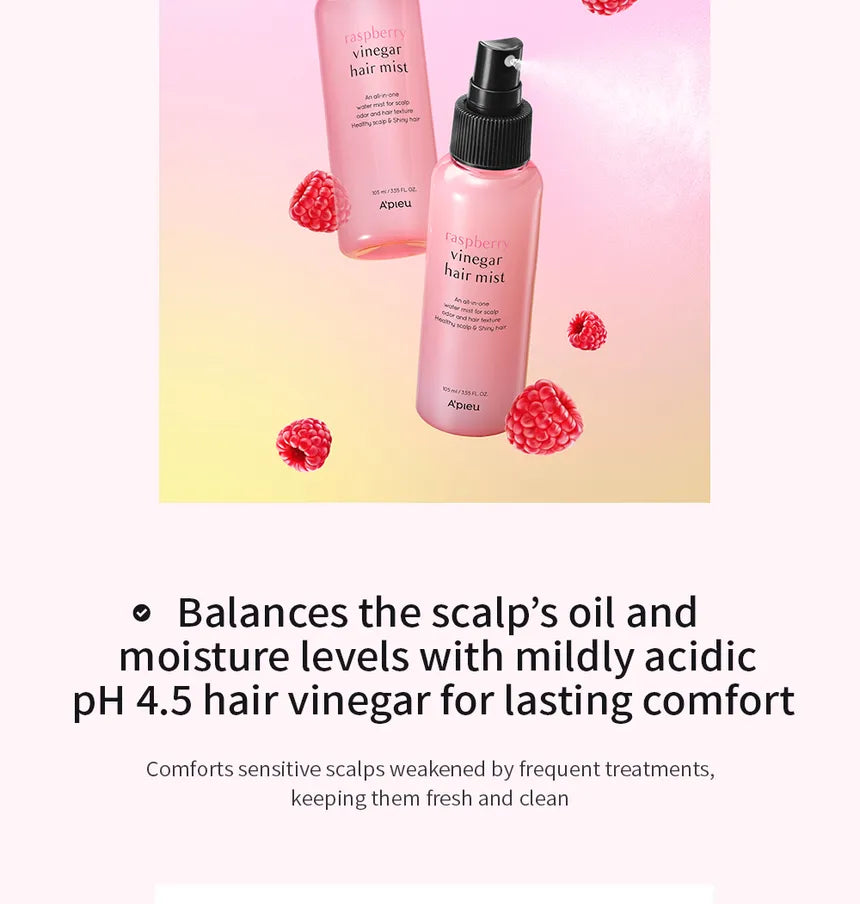 Abiu Raspberry Vinegar Hair Spray (105 ml)