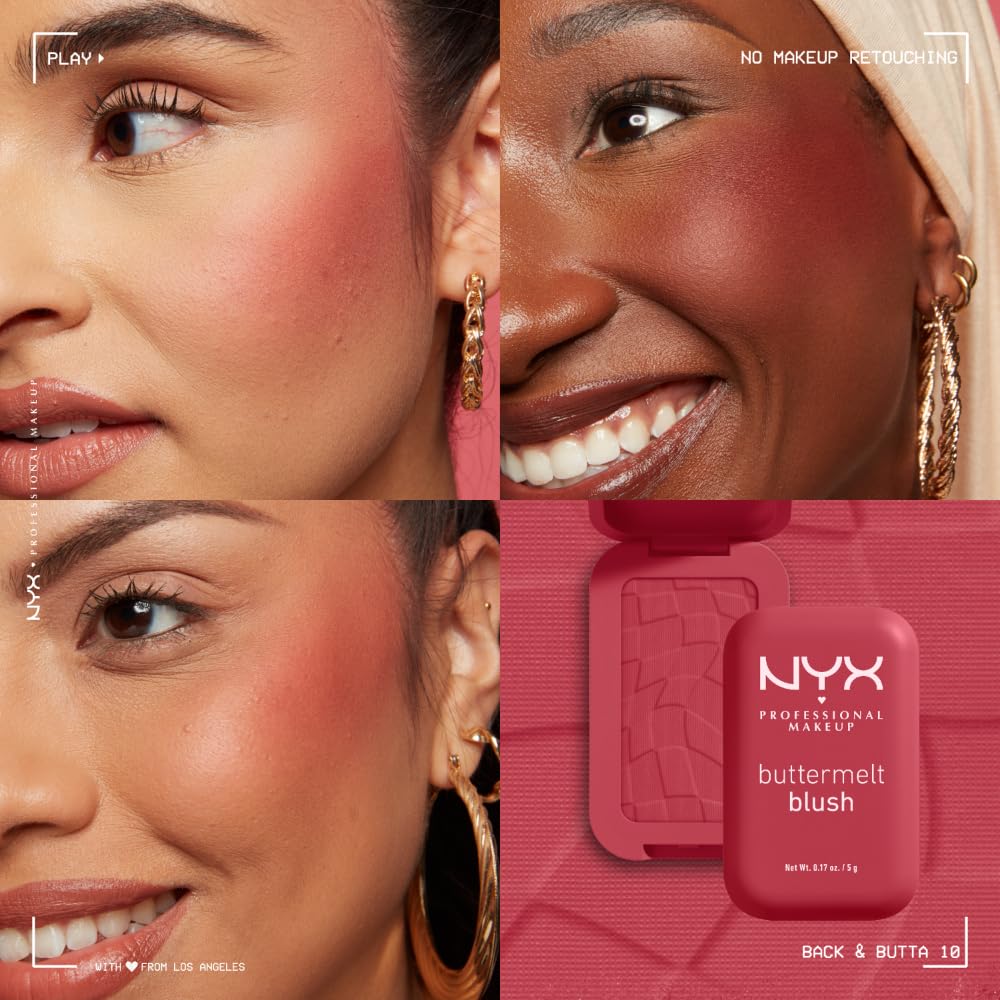 NYX PROFESSIONAL MAKEUP Buttermelt Powder Blush (Back&butta)