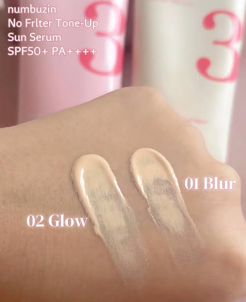 numbuzin No.3 Porcelain Base-skip Tone Up Beige 50ml 01 Blur without box sunscreen