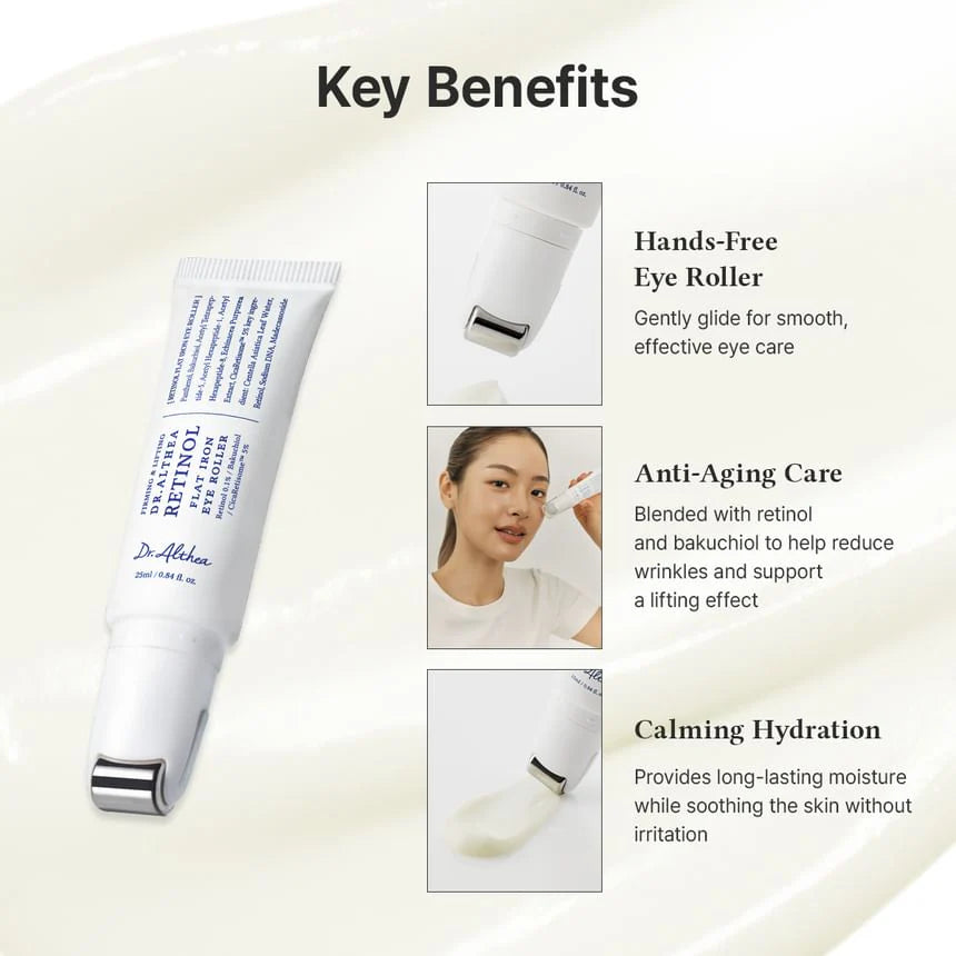 The Dr. Althea Retinol Flat Iron Eye Roller 25ml