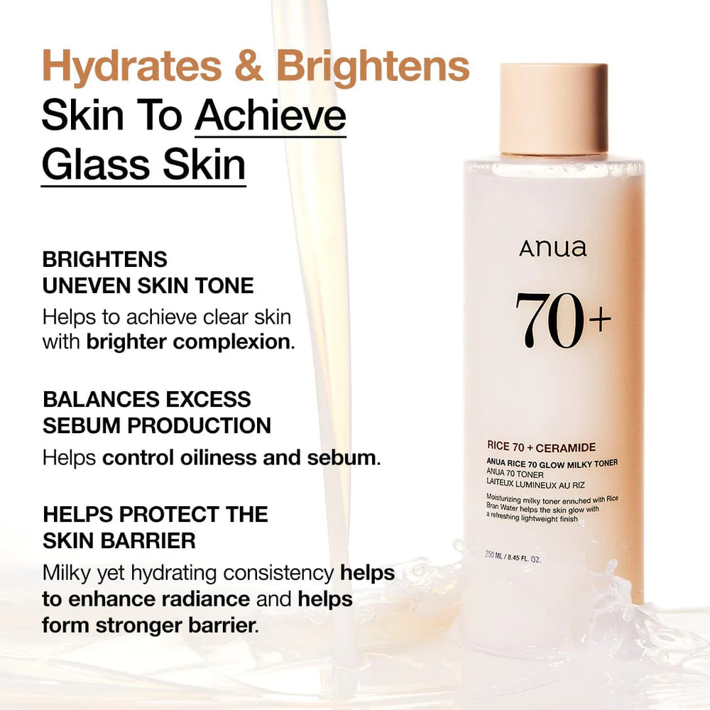 Anua Rice 70 Glow Milky Toner 40ml