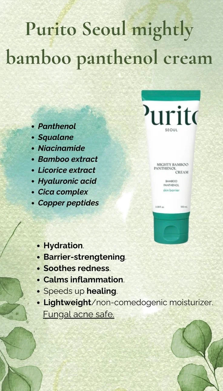 PURITO Mighty Bamboo Panthenol Cream 100ml