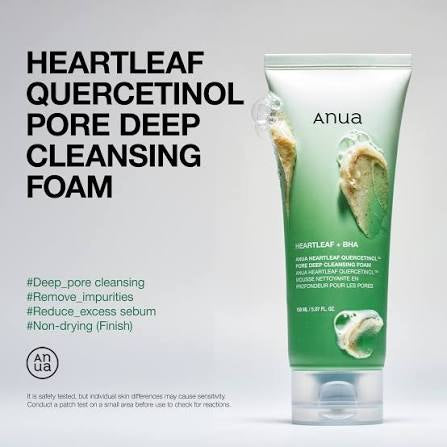 Anua heartleaf pore deep cleansing foam