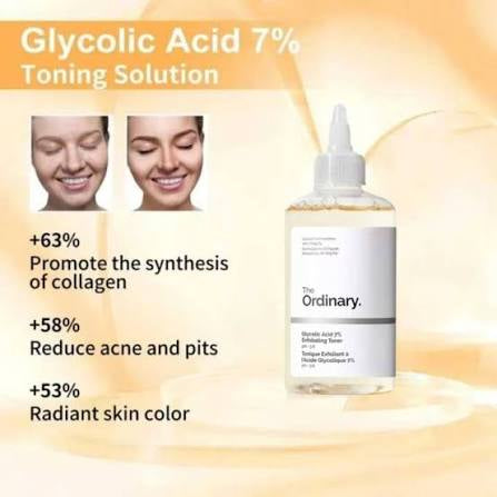 The Ordinary - Glycolic Acid 7% Exfoliating Toner 100ml