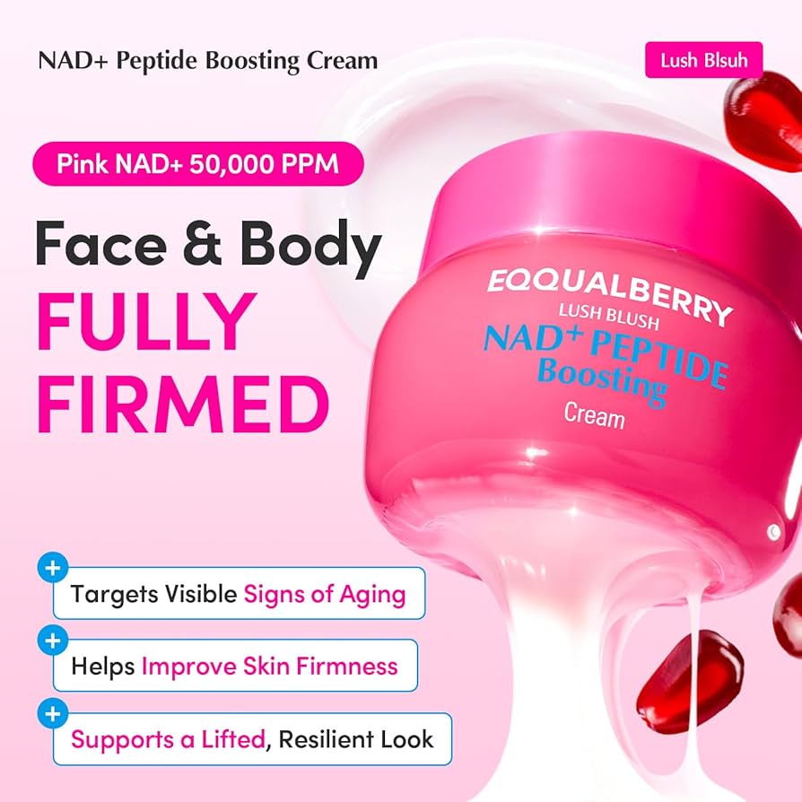 Eqqualberry nad+ peptide boosting cream