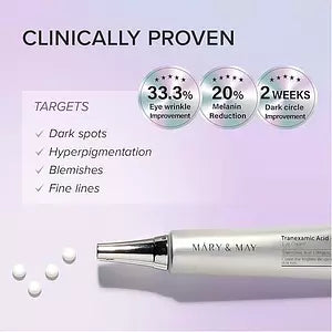 MARY & MAY Tranexamic Acid + Glutathione Eye Cream Special Set